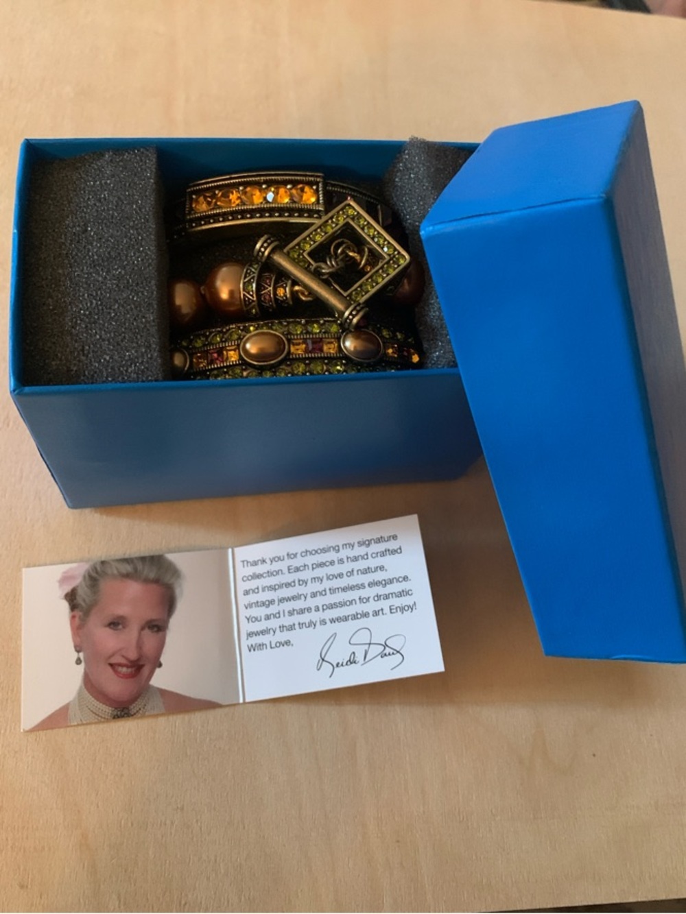NIB - HEIDI DAUS - $199 Bracelet Trio Signature Collection - Vintage - Pristine!